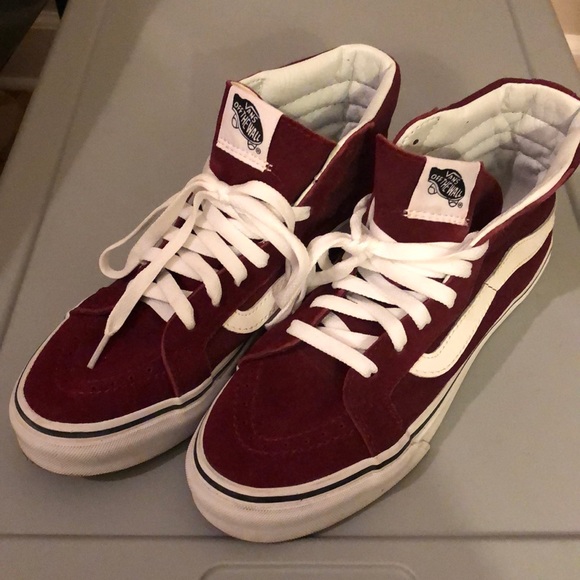 Vans Shoes - Maroon Converse high tops